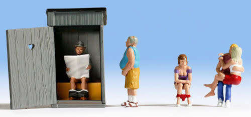 Noch 15560 Toilet Stories H0 Scale Figures NEW