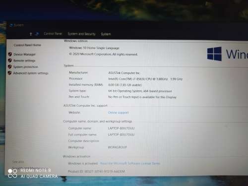 ASUS Vivobook 15 i7 8th Gen