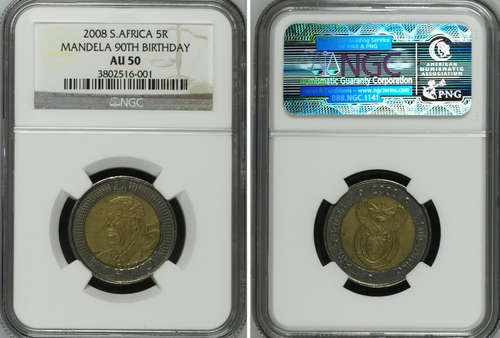 RARE AU50 YES - NGC GRADING - 2008 B/DAY R5 COIN !!