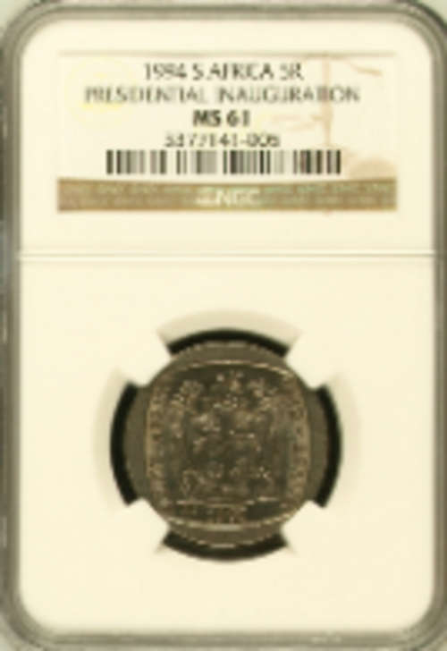 RARE MS61 YES - NGC GRADING - 1994 INAUGURATION R5 COIN !!