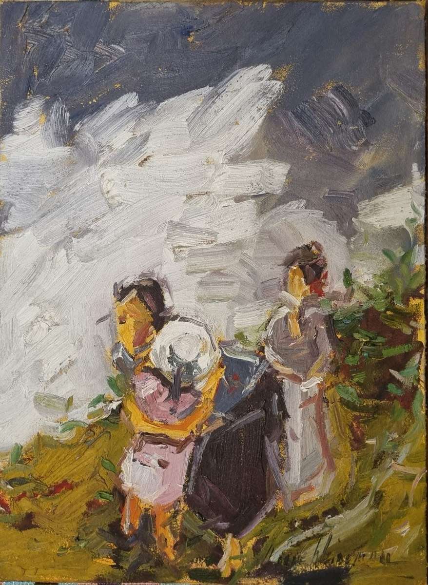 Corne Weideman Art 300x400 Oil on canvas  (Christmas special Bargain) Not Framed   `Outdoors`