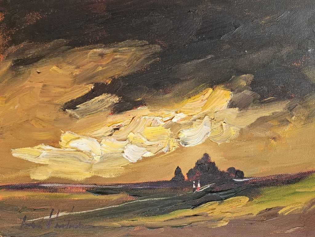 Corne Weideman Art 300x400mm  Oil on canvas  (New Year`s special Bargain) Not Framed