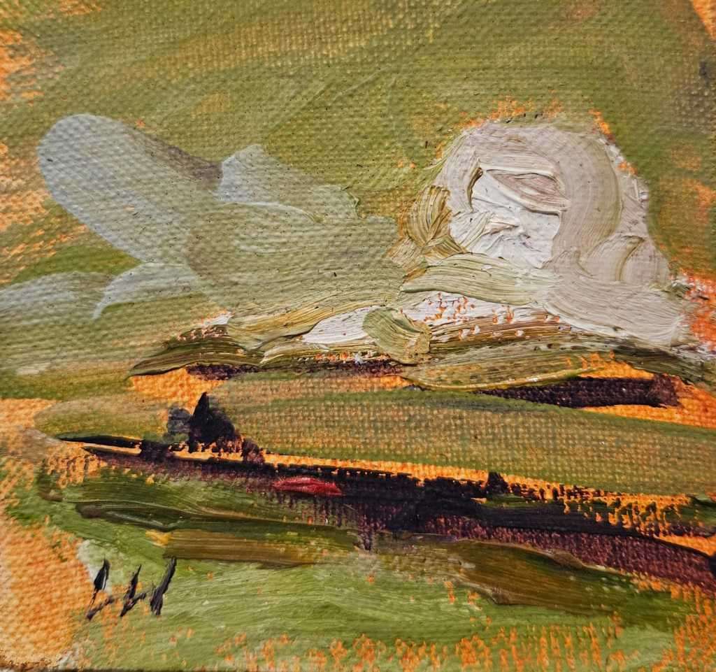 Corne Weideman (Mini collection 10x10 cm) Oil on canvas  (New Year special) Not Framed (very rare)