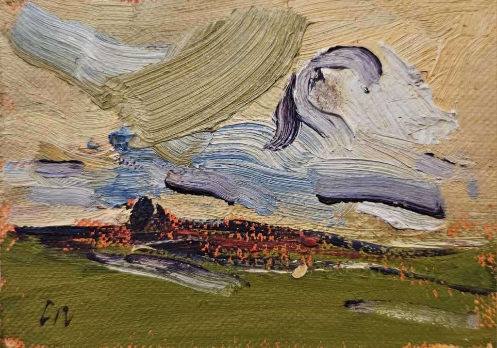 Corne Weideman (Mini collection 8x10 cm) Oil on canvas  (New Year special) Not Framed (very rare)