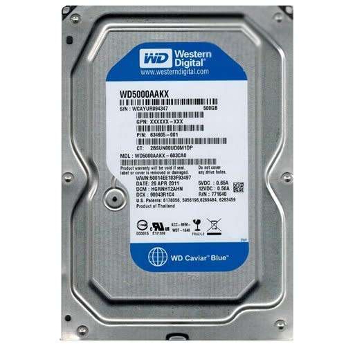 WDC HDD 500GB - 3.5