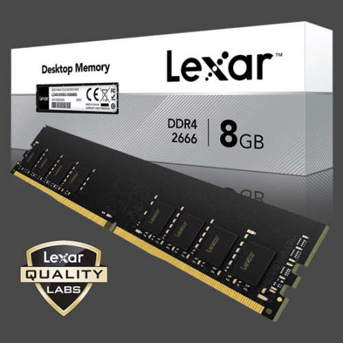 Lexar 8GB DDR4-2666MHz U-DIMM 288-pin Desktop Memory