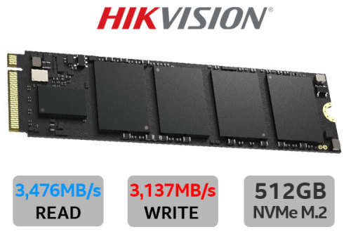 Hikvision E3000 512GB M.2 PCI-e Gen 3 x 4 NVMe 3D NAND Internal Solid State Drive (SSD)