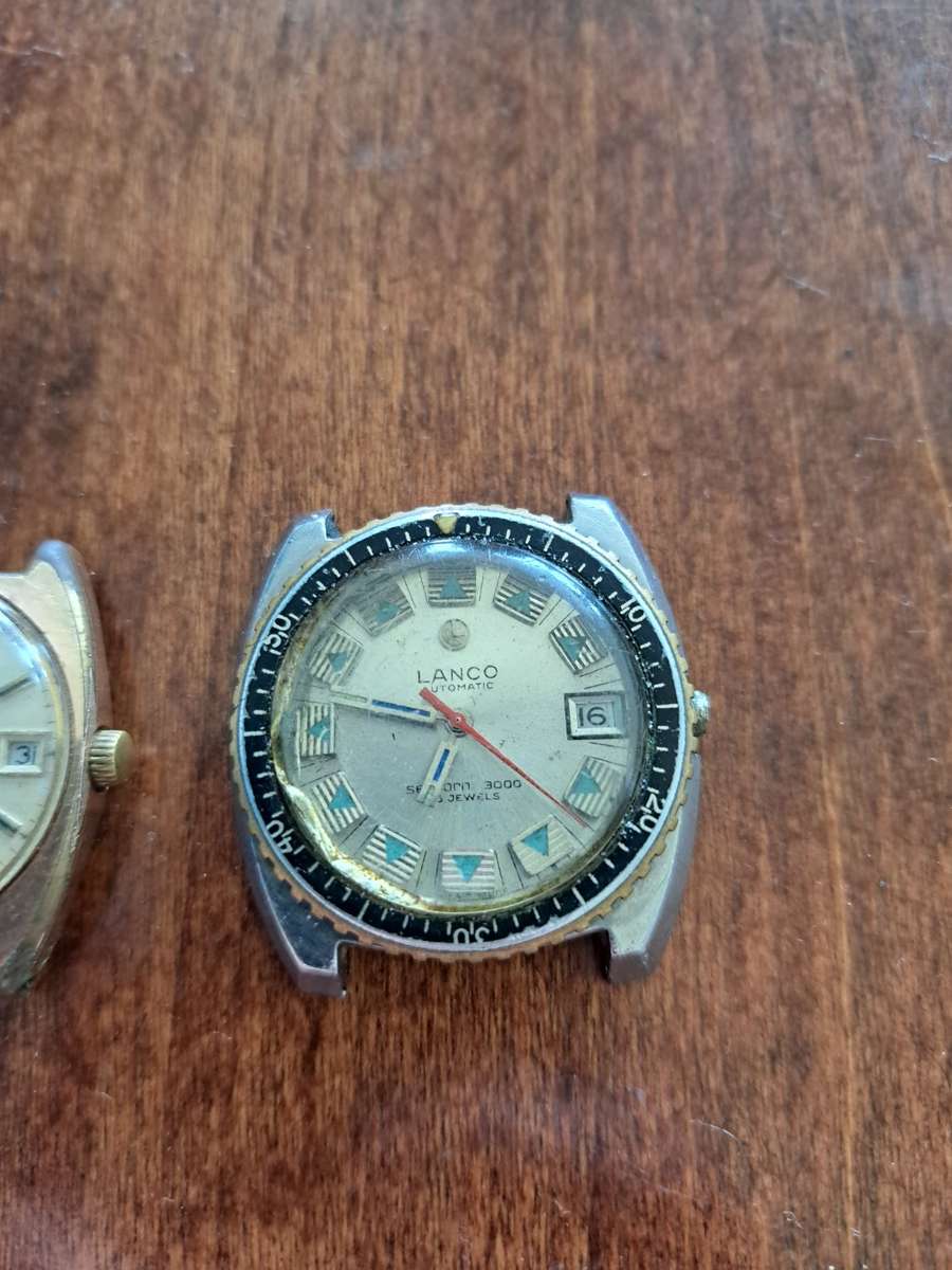 Two Broken Lanco Watches(Not working)