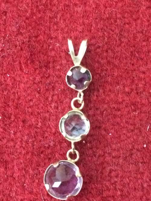9ct Amethyst and Topaz teardrop!!!!