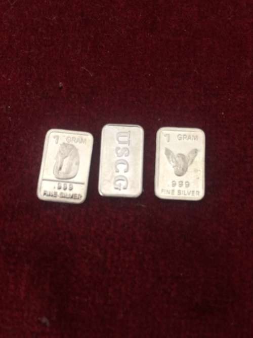 Hard to find!!!!! 1g silver bars