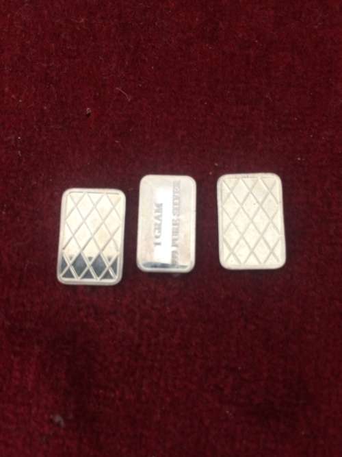 Hard to find!!!!! 1g silver bars