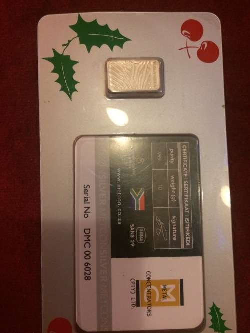 10g metcon silver bar in sealed unit