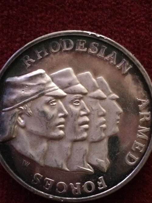 CRAZY R1!!!! Rhodesian armed forces sterling medal