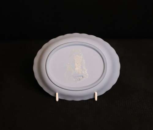 WEDGWOOD JASPERWARE-light blue- Small  OVAL PLATE.