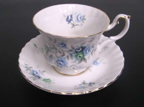 ROYAL ALBERT--CUP and SAUCER--`INSPIRATION`
