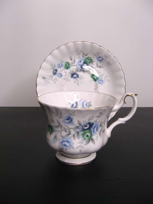 ROYAL ALBERT--CUP and SAUCER--`INSPIRATION`