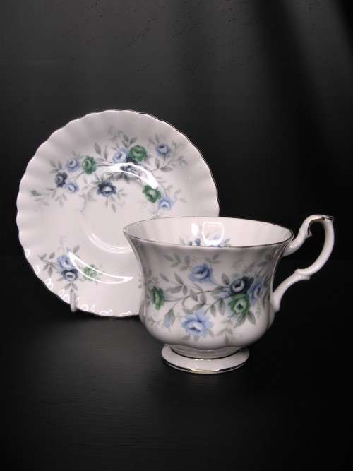 ROYAL ALBERT--CUP and SAUCER--`INSPIRATION`