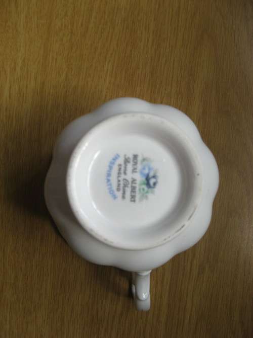 ROYAL ALBERT--CUP and SAUCER--`INSPIRATION`