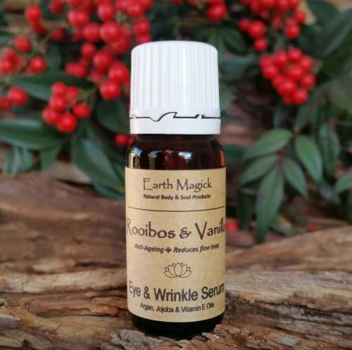 Natural Eye & Wrinkle Serum: Rooibos & Vanilla - Earth Magick (10ml)