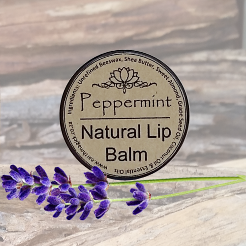 Natural Peppermint Lip Balm - Earth Magick (10ml)