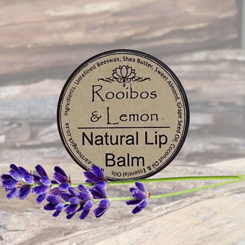 Natural Rooibos and Lemon Lip Balm - Earth Magick (10ml)