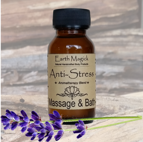 Anti-Stress Massage and Bath Oil - Earth Magick (50ml)