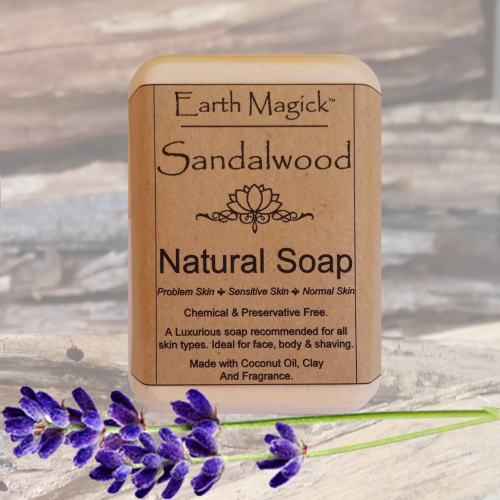 Natural Sandalwood Soap Bar - Earth Magick