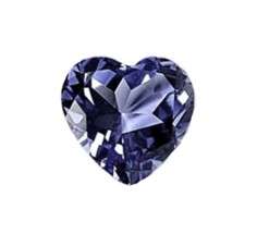 0.130ct Natural IOLITE Heart 3mm