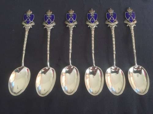 6xHallmarked Antique Shooting Spoons.Giveaway Price !!!!!!