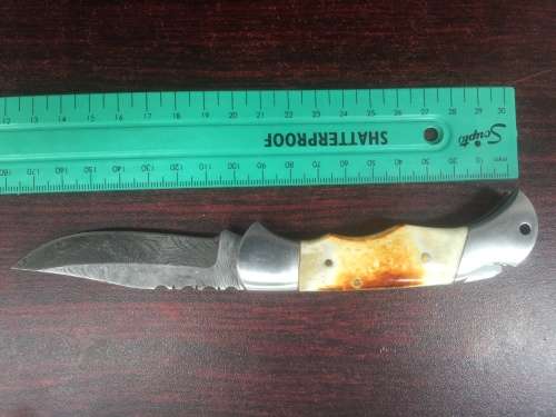 Damascus Steel Folding Knife !!!!