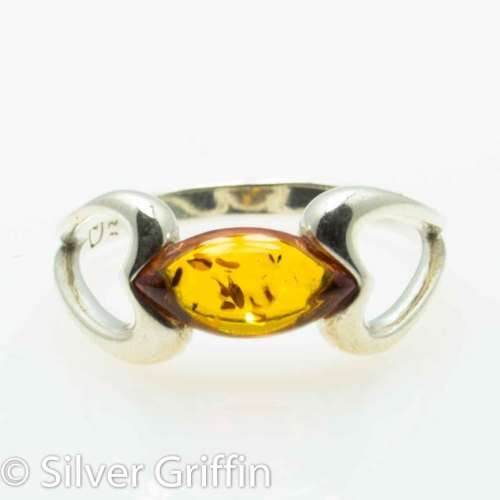 BALTIC AMBER,925 SILVER RING, SIZE 8 1/2 IMPORTED FROM EUROPE
