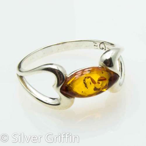 BALTIC AMBER,925 SILVER RING, SIZE 8 1/2 IMPORTED FROM EUROPE