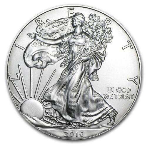 1 OZ AMERICAN SILVER EAGLES 2016  5 AVAILABLE (BID PER COIN)