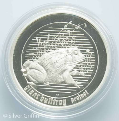 SA MINT NATURAL HERITAGE "BULL FROG" 925 SILVER MEDALLION