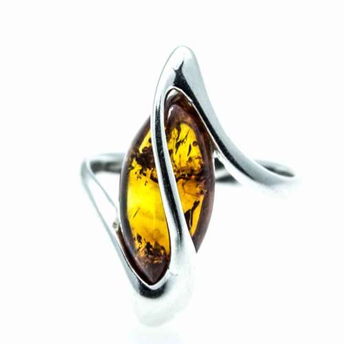 IMPORTED FROM EUROPE BALTIC AMBER 925 SILVER RING
