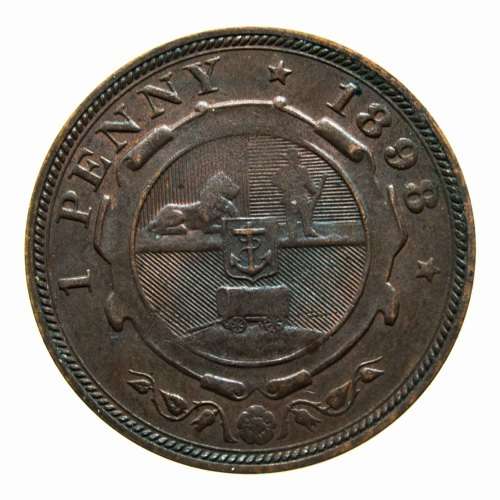 1898  1 Penny Paul Kruger ZAR