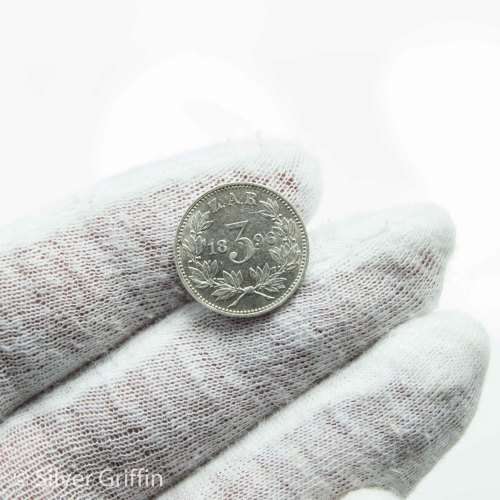 1896 3 Pence Paul Kruger ZAR
