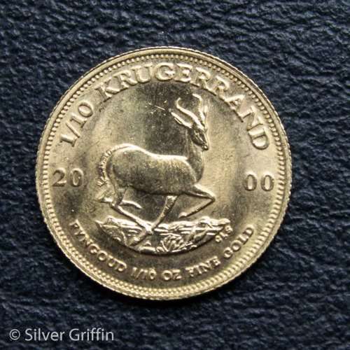 1/10 KRUGERRAND 2000  22ct GOLD