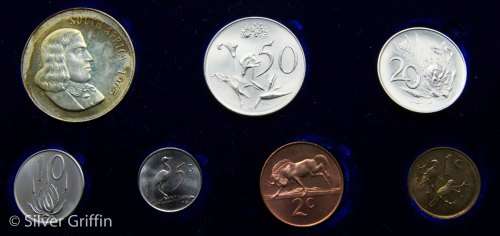 1965 SA Proof Set in Original SA Mint box