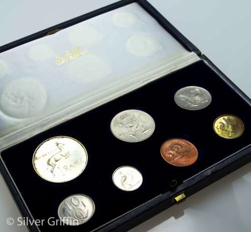 1965 SA Proof Set in Original SA Mint box