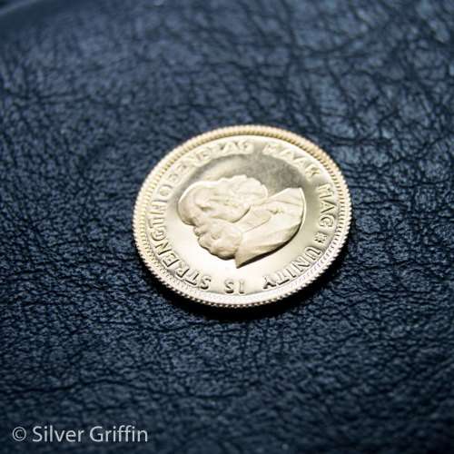 SA ONE RAND - 1978  JAN VAN RIEBEECK 22ct GOLD PF