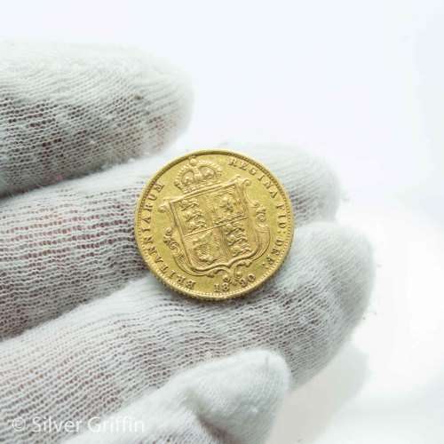 1890 Jubilee Head  22ct Gold  Half Sovereign