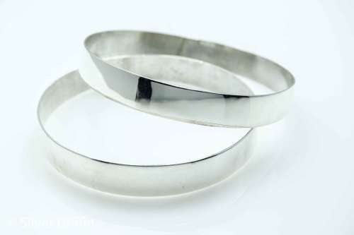 99.9 PURE SILVER BANGLES TOTAL WEIGHT 40.grams of pure 99.9 Silver