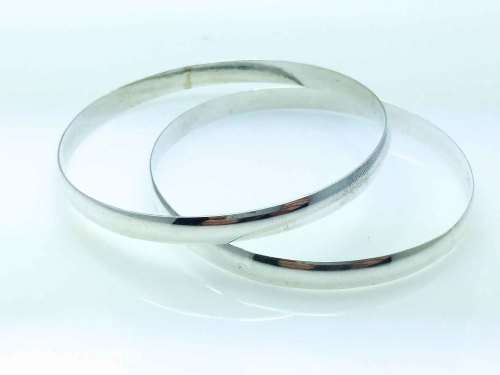 99.9 PURE SILVER BANGLES TOTAL WEIGHT 40.grams of pure 99.9 Silver