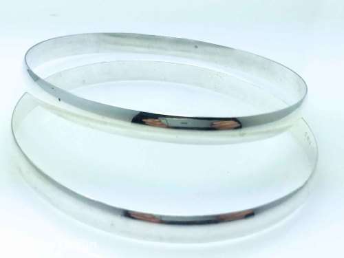 99.9 PURE SILVER BANGLES TOTAL WEIGHT 40.grams of pure 99.9 Silver
