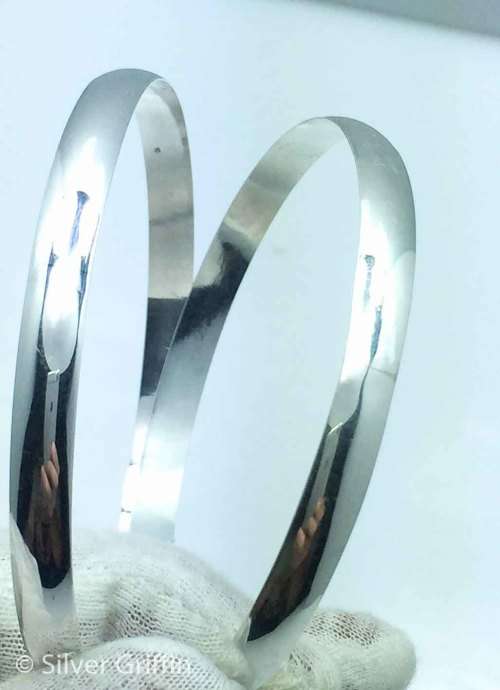 99.9 PURE SILVER BANGLES TOTAL WEIGHT 40.grams of pure 99.9 Silver