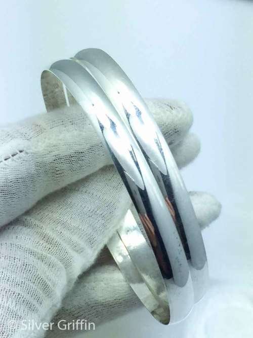 99.9 PURE SILVER BANGLES TOTAL WEIGHT 40.grams of pure 99.9 Silver