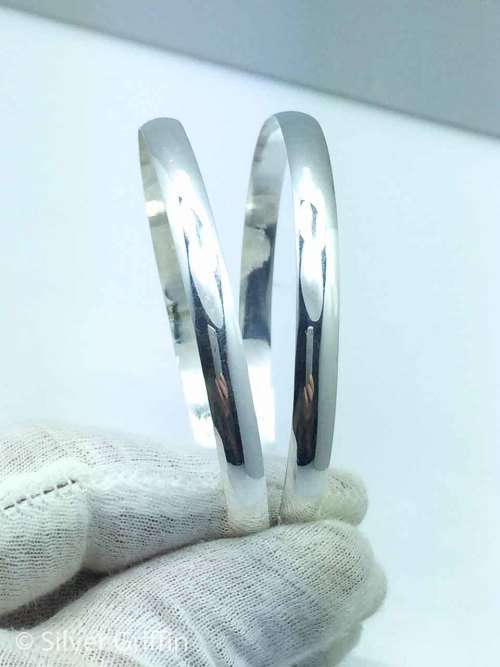 99.9 PURE SILVER BANGLES TOTAL WEIGHT 40.grams of pure 99.9 Silver