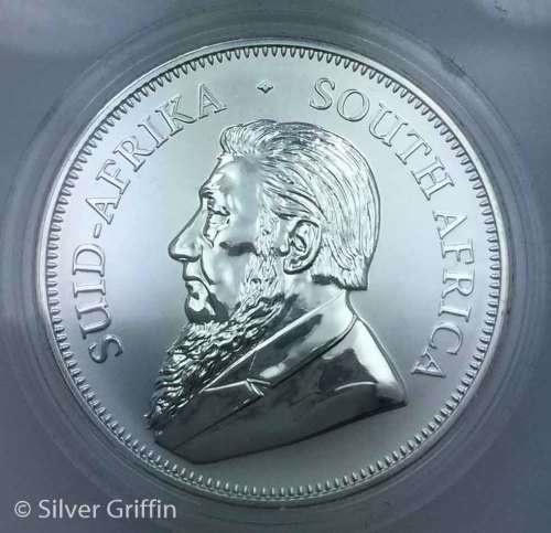 5 AVAILABLE 2017 Silver 1oz Krugerrand Premium uncirculated,certificate of Authentication