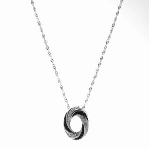 2.21ct BEAUTIFUL ! SUPERB 925 SILVER 100% NATURAL WHITE DIAMOND PENDANT